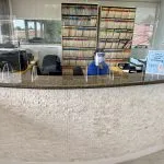 Front Office with Glass Shield Flagler Dental Clinic of Miami