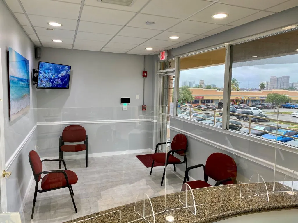 Patient Waiting Area Flagler Dental Clinic of Miami