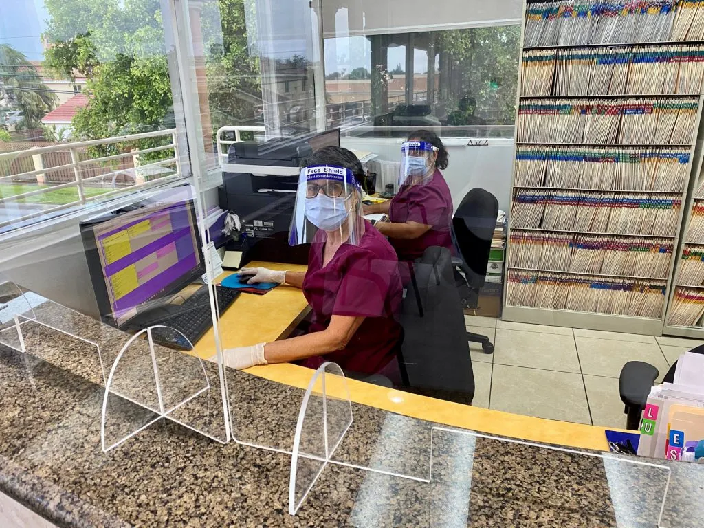 Reception Area Flagler Dental Clinic of Miami